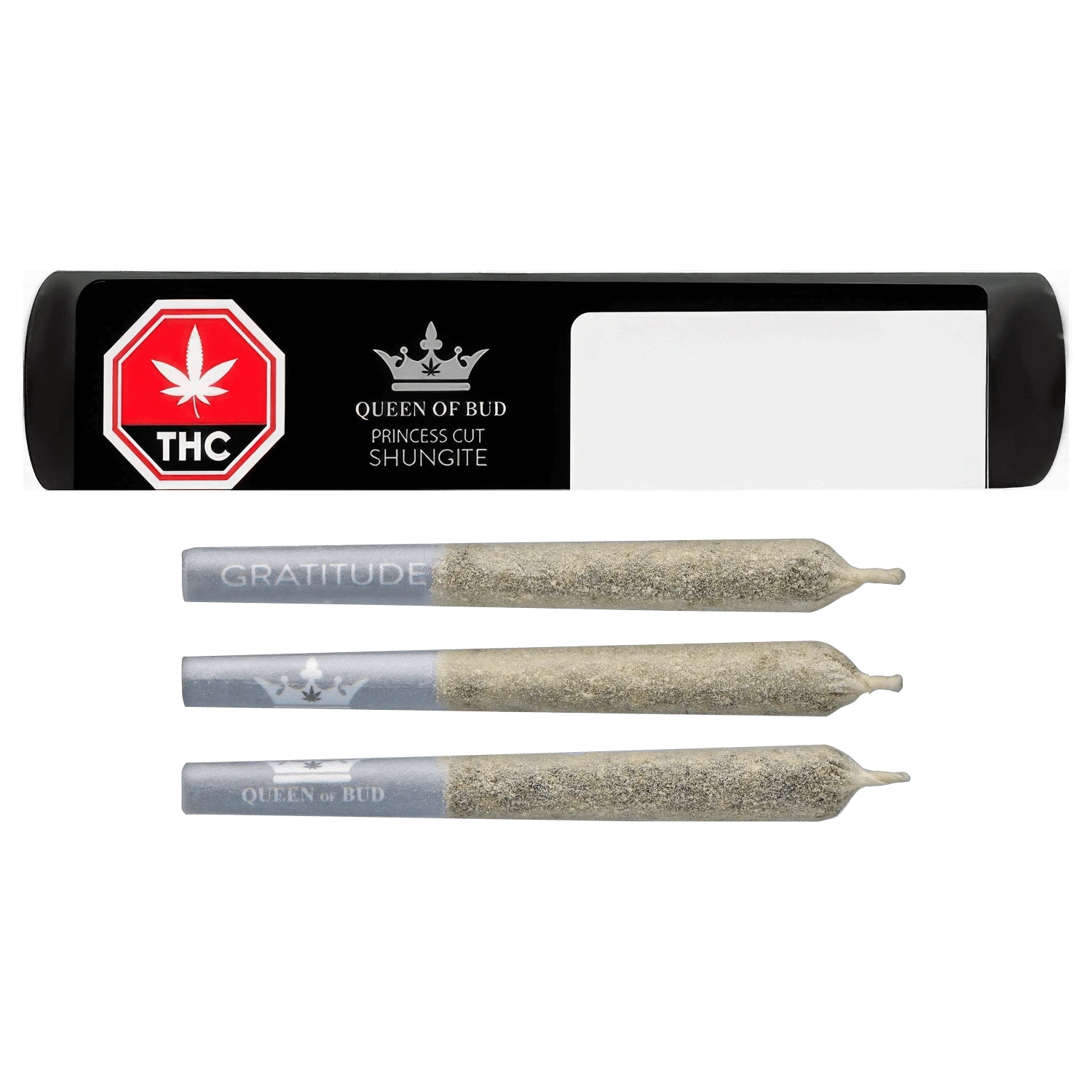 Queen Of Bud 1.5 g Princess Cut Shungite Infused PR 3 x 0.5 g Pre-Rolls