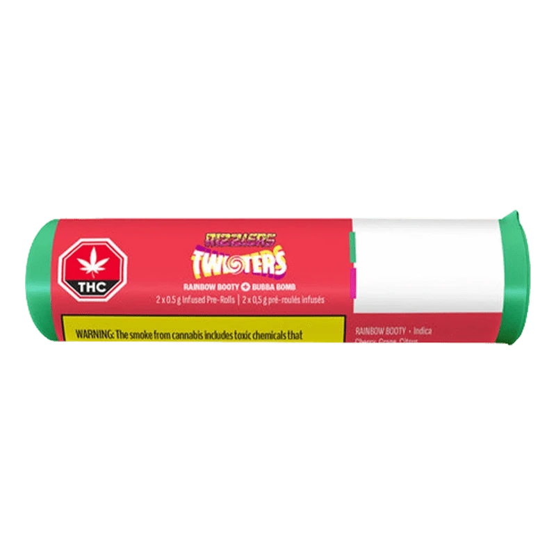 Rizzlers 1 g Twisters-Bubba & Rainbow Infused PR 2 x 0.5 g Pre-Rolls