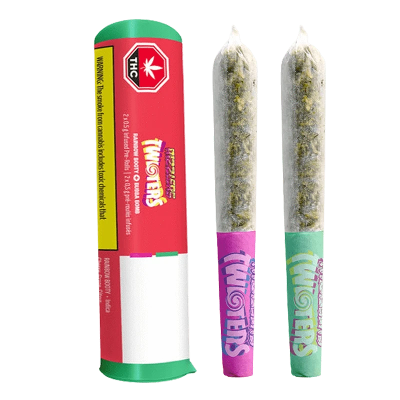 Rizzlers 1 g Twisters-Bubba & Rainbow Infused PR 2 x 0.5 g Pre-Rolls
