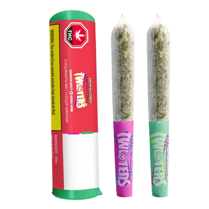 Rizzlers 1 g Twisters-Bubba & Rainbow Infused PR 2 x 0.5 g Pre-Rolls