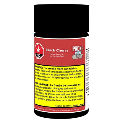 Mini Burst Black Cherry Infused PR 5 x 0.5 g: Lowest Price | Canna
