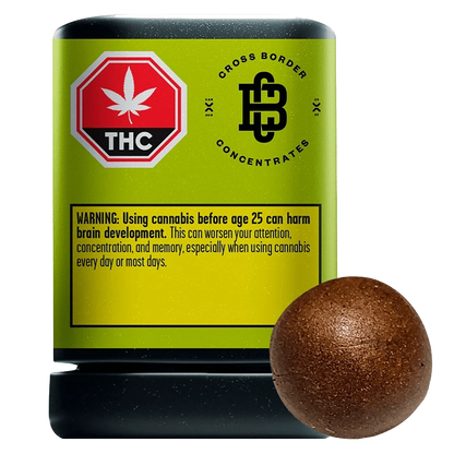 Cross Border Concentrates 1 g Live Solventless Temple Ball Hash Concentrates