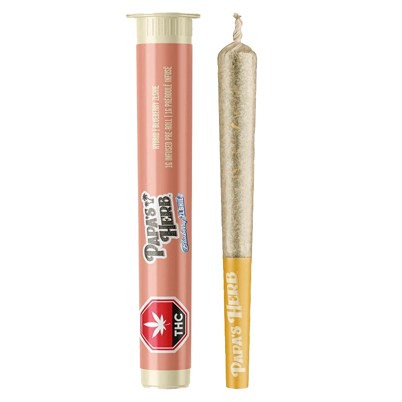 Papa's Herb 1 g Blueberry Zlshie Liquid Diamond Infused PR 1 x 1 g Infused Pre-Rolls