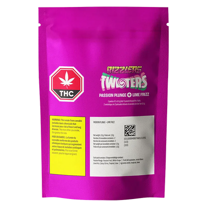 Rizzlers 2 g Lime FRizz + Passion Plunge Kief Coated Infused PR 4 x 0.5 g Pre-Rolls