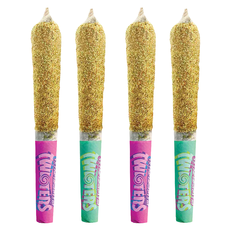 Rizzlers 2 g Lime FRizz + Passion Plunge Kief Coated Infused PR 4 x 0.5 g Pre-Rolls