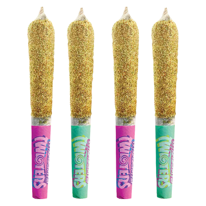 Rizzlers 2 g Lime FRizz + Passion Plunge Kief Coated Infused PR 4 x 0.5 g Pre-Rolls