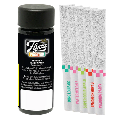 Frosted Flyers Flight Pack Infused PR 5 x 0.5 g: Lowest Price