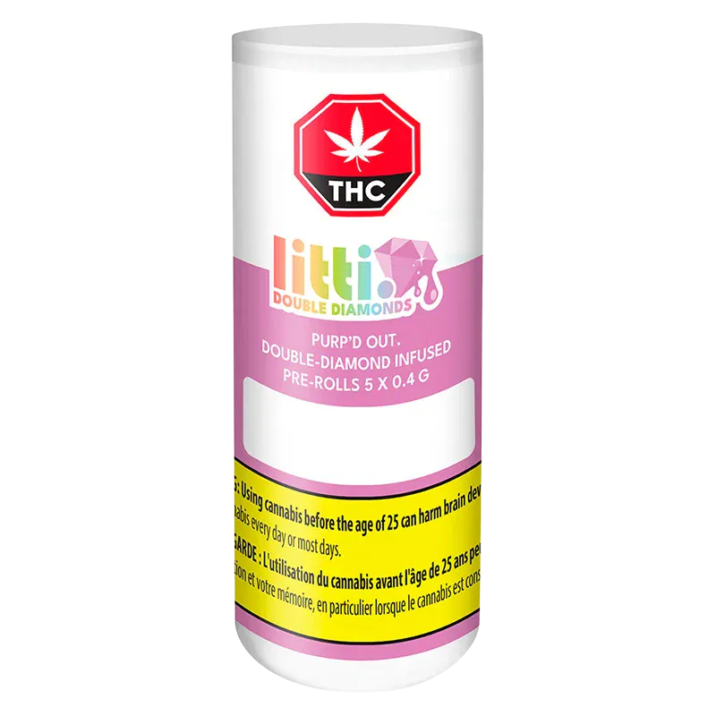 LITTI 2 g Purp'd Out Double Diamond Infused PR 5 x 0.4 g Pre-Rolls
