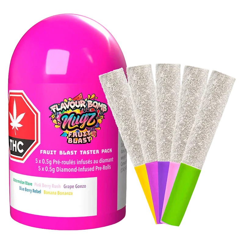 Flavour Bomb 40 Fruit Blast Diamond Infused PR 5 x 0.5 g: Lowest Price