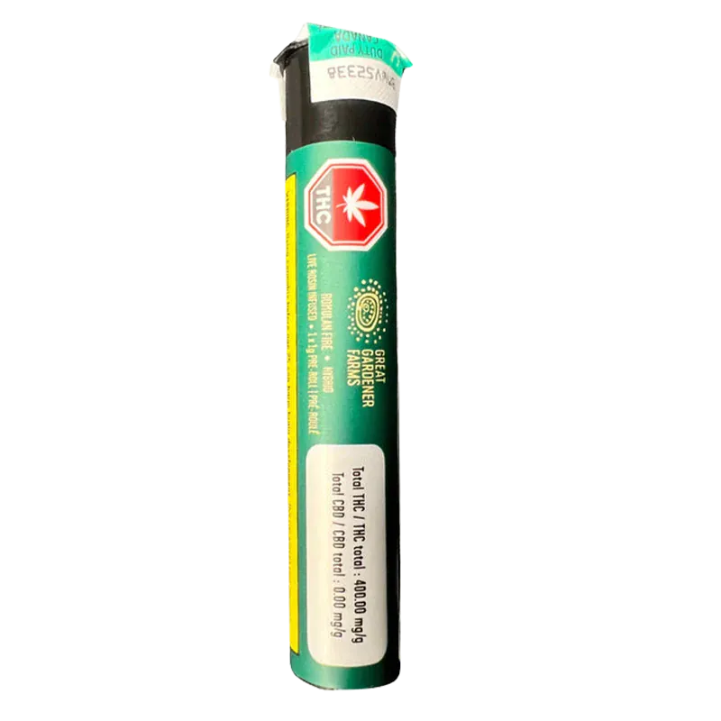 Great Gardener Farms 1 g Romulan Fire Live Rosin Infused PR 1 x 1 g Pre-Rolls