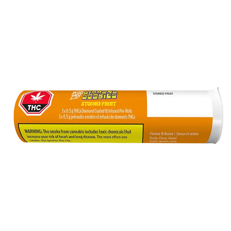 Boxhot 1.5 g Stoned Fruit Infused PR 3 x 0.5 g Pre-Rolls