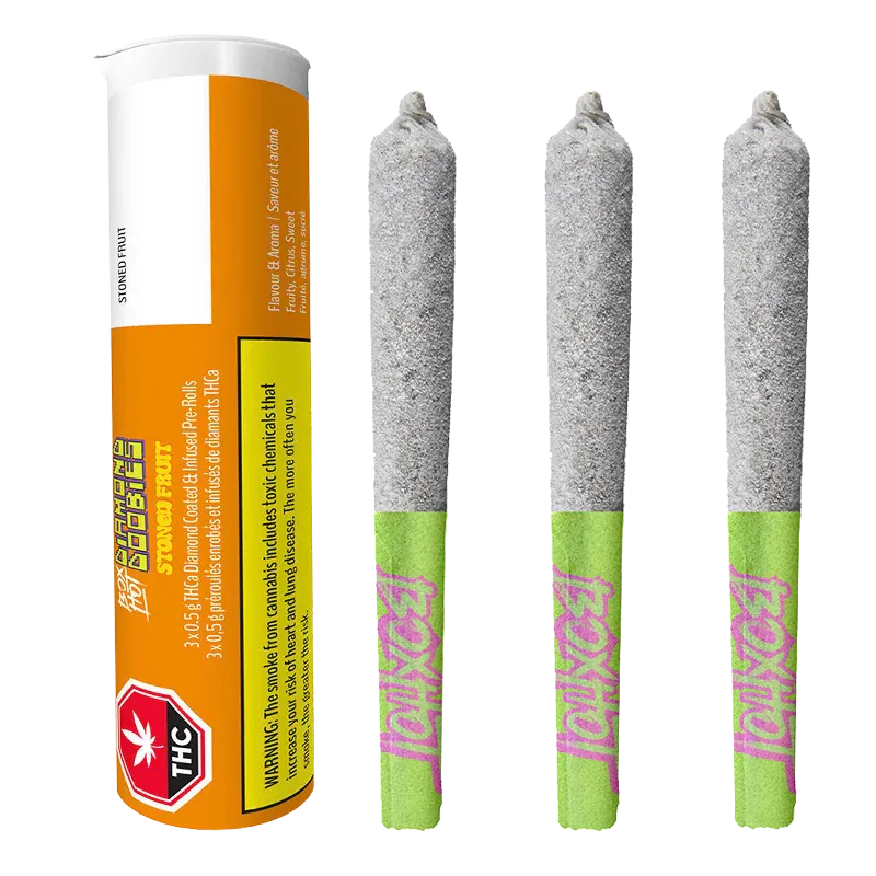 Boxhot 1.5 g Stoned Fruit Infused PR 3 x 0.5 g Pre-Rolls