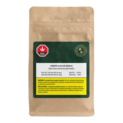 Woody Nelson Country Club 1 g Black Cherry Gelato Live Rosin Concentrates
