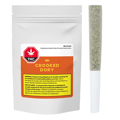 Snicklefritz 3 g Citrus Punch Shatter Infused PR 5 x 0.5 g Pre-Rolls