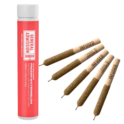 General Admission 2.5 g Frozen Watermelon Hi-Fi Infused PR 5 x 0.5 g Pre-Rolls