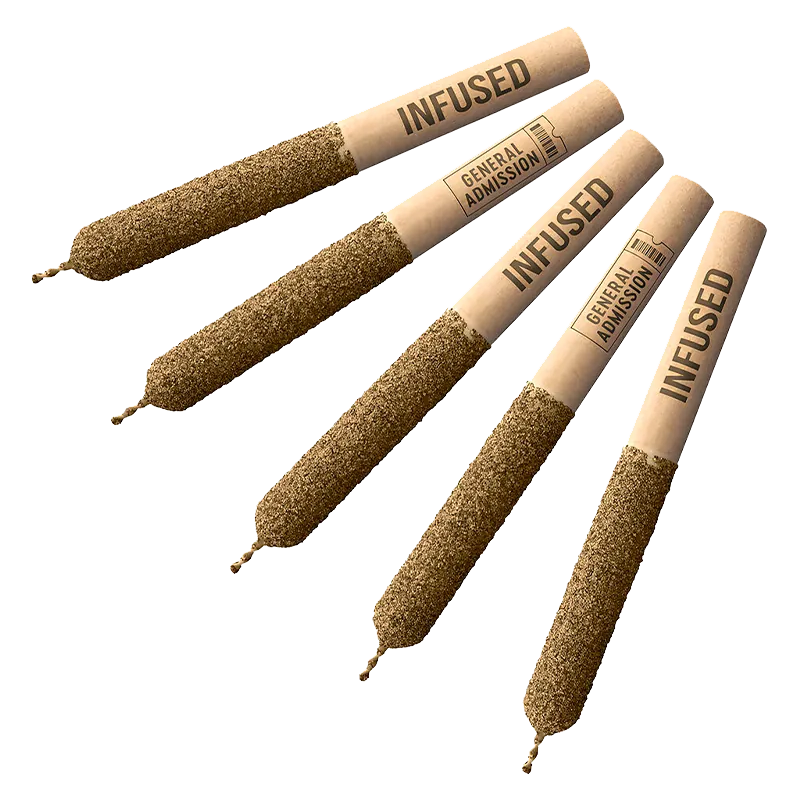 General Admission 2.5 g Frozen Watermelon Hi-Fi Infused PR 5 x 0.5 g Pre-Rolls