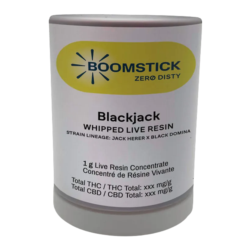Boomstick 1.2 g Blackjack Whipped Live Resin Concentrates
