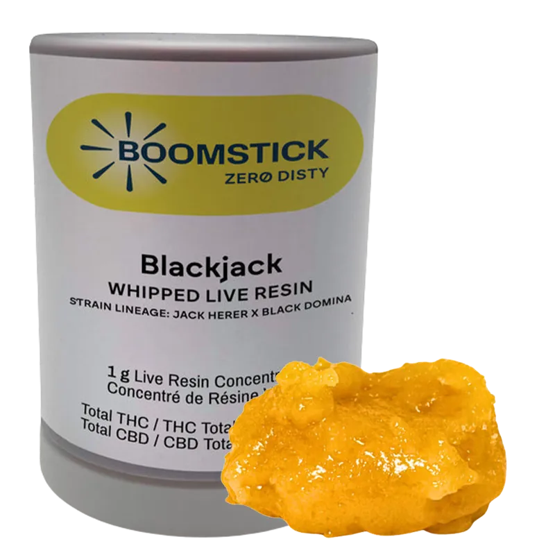Boomstick 1.2 g Blackjack Whipped Live Resin Concentrates