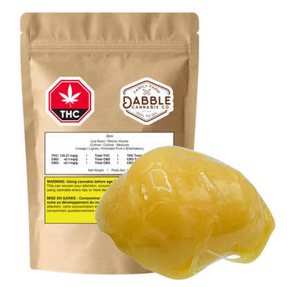 Dabble Cannabis Co. 1 g Live Resin Mexicola Concentrates