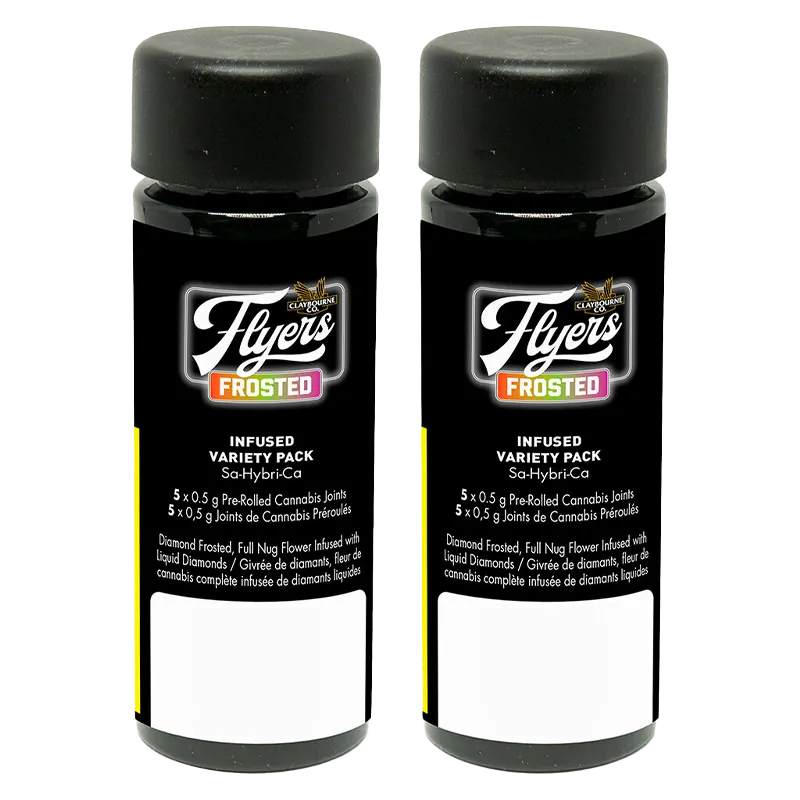 Claybourne 5 g Flyers Frosted Infused PR 10 x 0.5 g Pre-Rolls