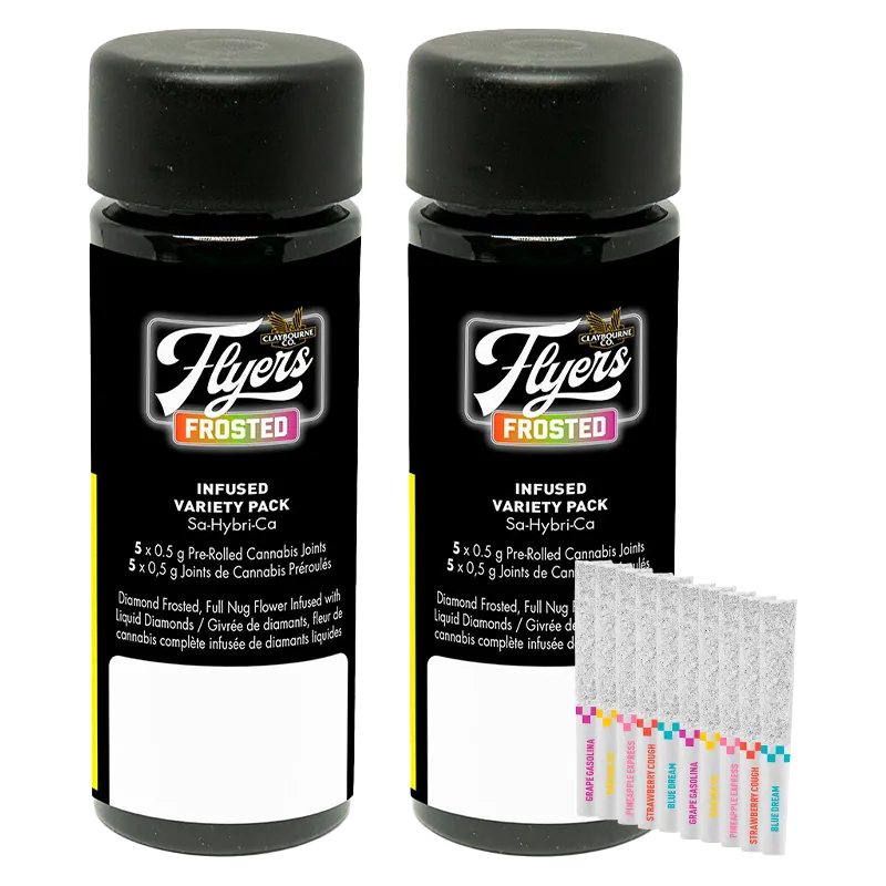 Claybourne 5 g Flyers Frosted Infused PR 10 x 0.5 g Pre-Rolls