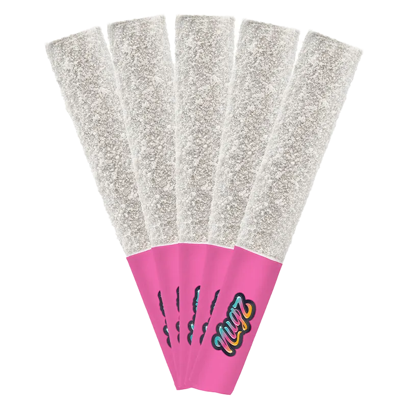 Nugz 2.5 g Pink Berry Rush Diamond Infused PR 5 x 0.5 g Pre-Rolls