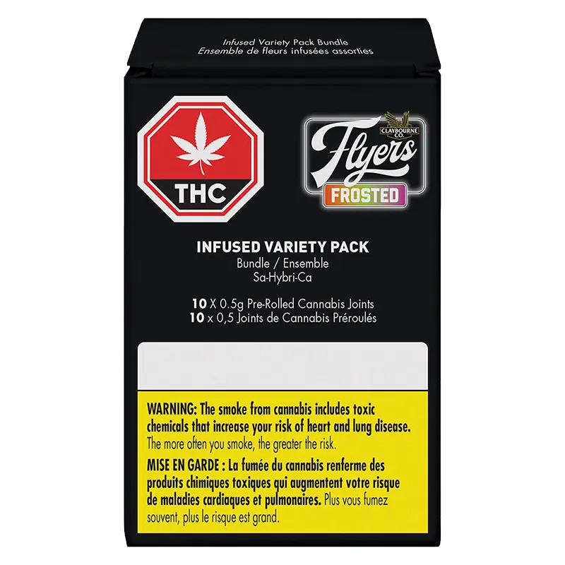 Claybourne 5 g Variety Pack Infused PR 10 x 0.5 g Pre-Rolls