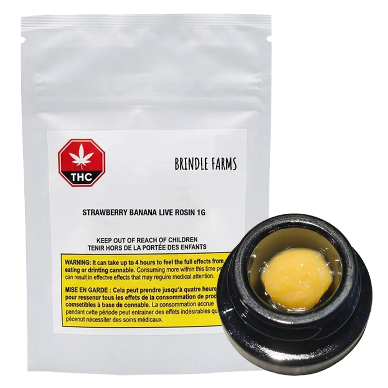 Brindle Farms 1 g Strawberry Banana Live Rosin Concentrates