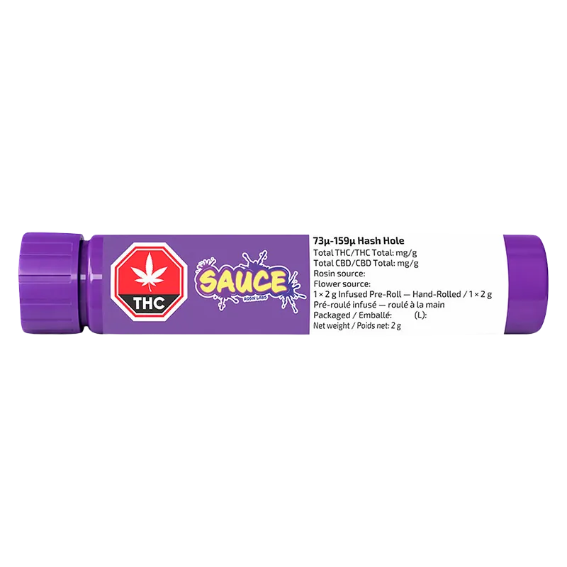 Sauce Rosin Labs 2 g Hash Hole Infused PR 1 x 2 g Pre-Rolls