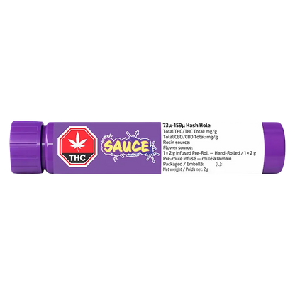 Sauce Rosin Labs 2 g Hash Hole Infused PR 1 x 2 g Pre-Rolls