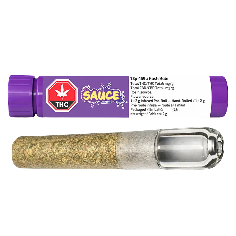 Sauce Rosin Labs 2 g Hash Hole Infused PR 1 x 2 g Pre-Rolls