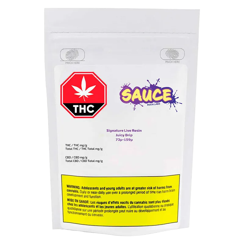 Sauce Rosin Labs 1 g Signature Juicy Drip Live Rosin Concentrates