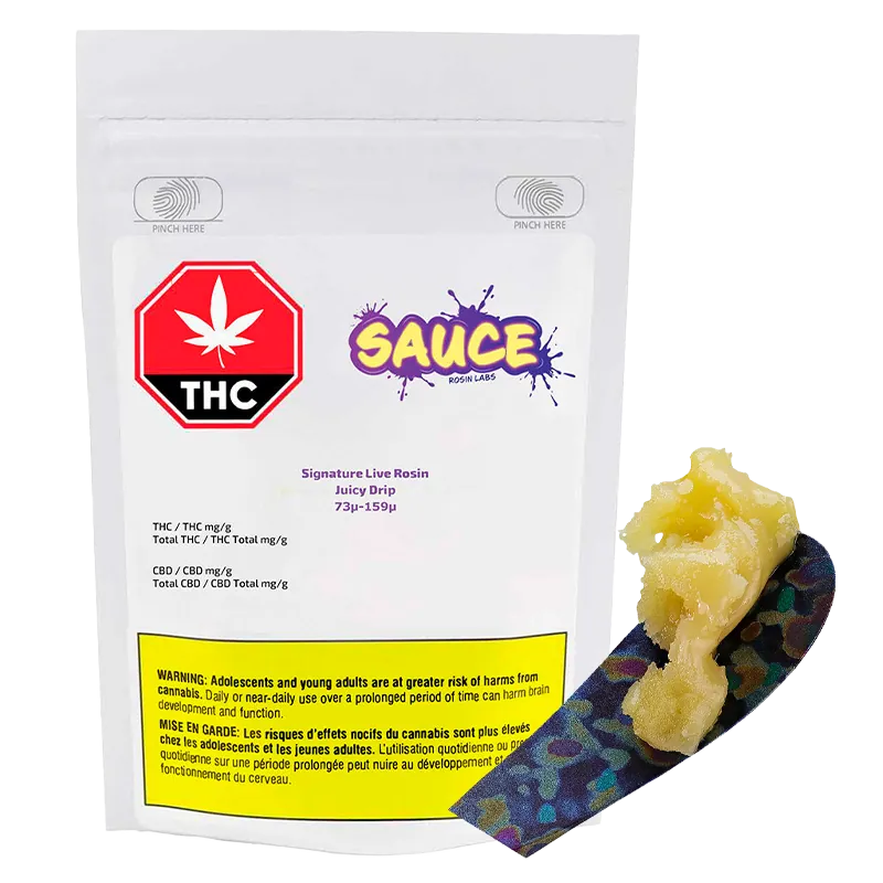 Sauce Rosin Labs 1 g Signature Juicy Drip Live Rosin Concentrates