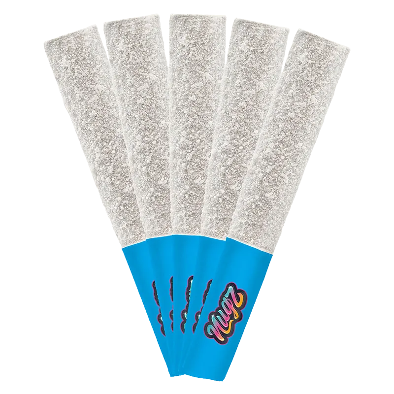 Nugz 2.5 g Blue Berry Rebel Diamond Infused PR 5 x 0.5 g Pre-Rolls