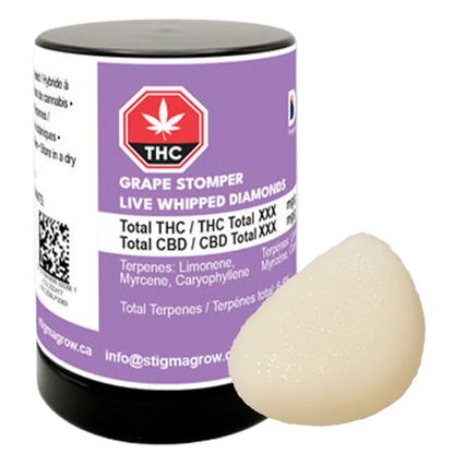 Dab Bods 1.2 g Grape Stomper Whipped Diamonds Concentrates