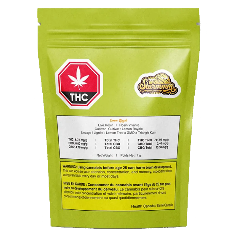 Slurmmm Melts 1 g Lemon Royale Rosin Concentrates