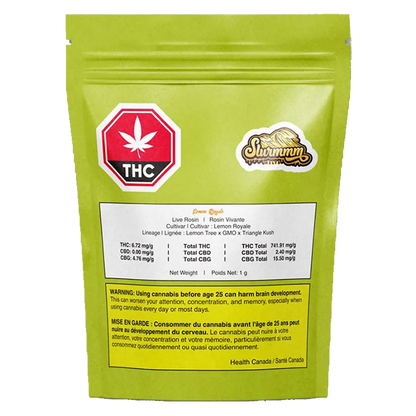 Slurmmm Melts 1 g Lemon Royale Rosin Concentrates