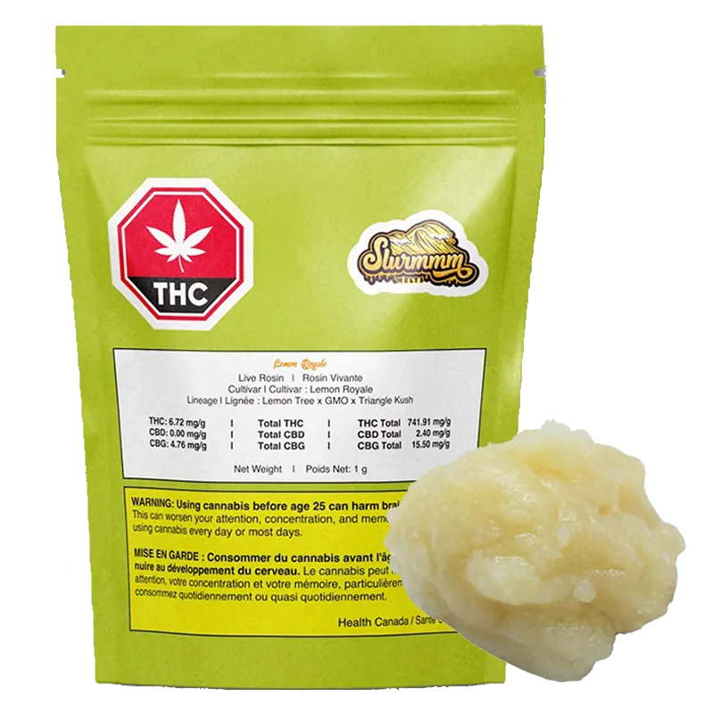 Slurmmm Melts 1 g Lemon Royale Rosin Concentrates
