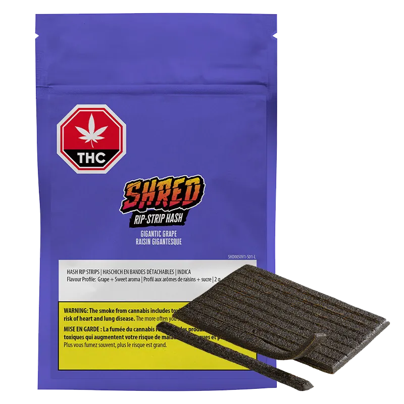 Shred 2 g Gigantic Grape Hash Rip Strips Concentrates