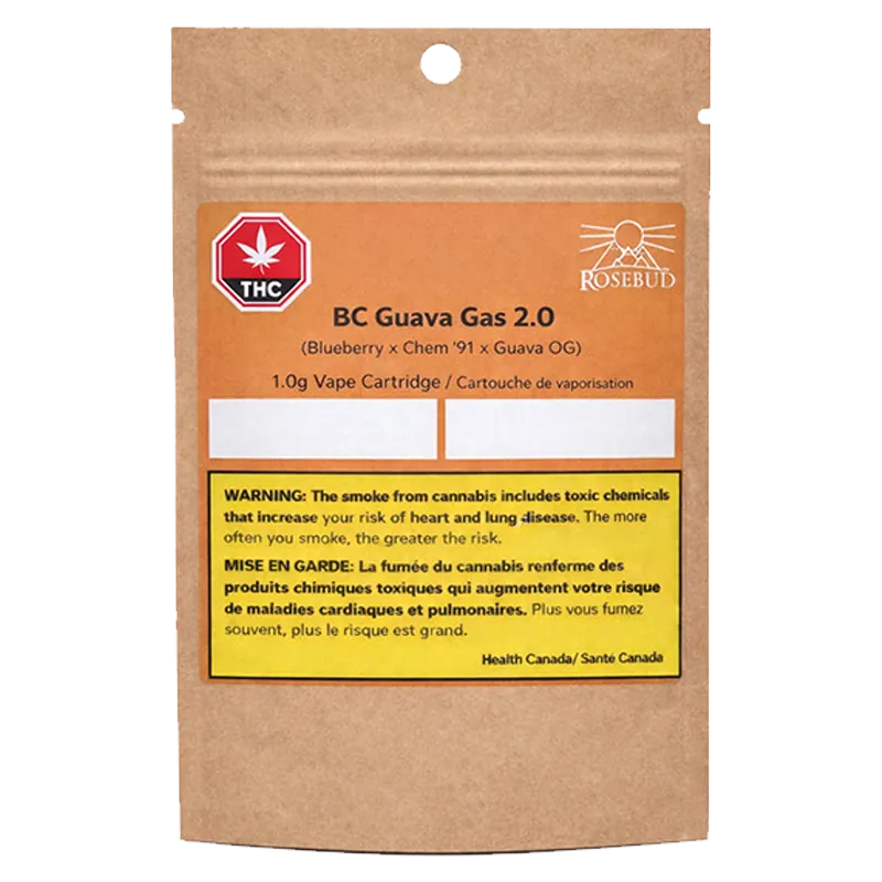 Rosebud Cannabis Farms 1 g BC Guava Gas 2.0 Live Rosin Concentrates