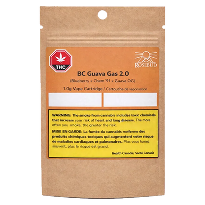 Rosebud Cannabis Farms 1 g BC Guava Gas 2.0 Live Rosin Concentrates