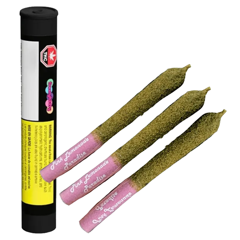 Frootyhooty 1.5 g Pink Lemonade Live Rosin & Liquid Diamond + Kief Coated Infused PR 3 x 0.5 g Pre-Rolls
