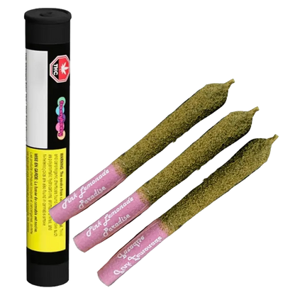 Frootyhooty 1.5 g Pink Lemonade Live Rosin & Liquid Diamond + Kief Coated Infused PR 3 x 0.5 g Pre-Rolls