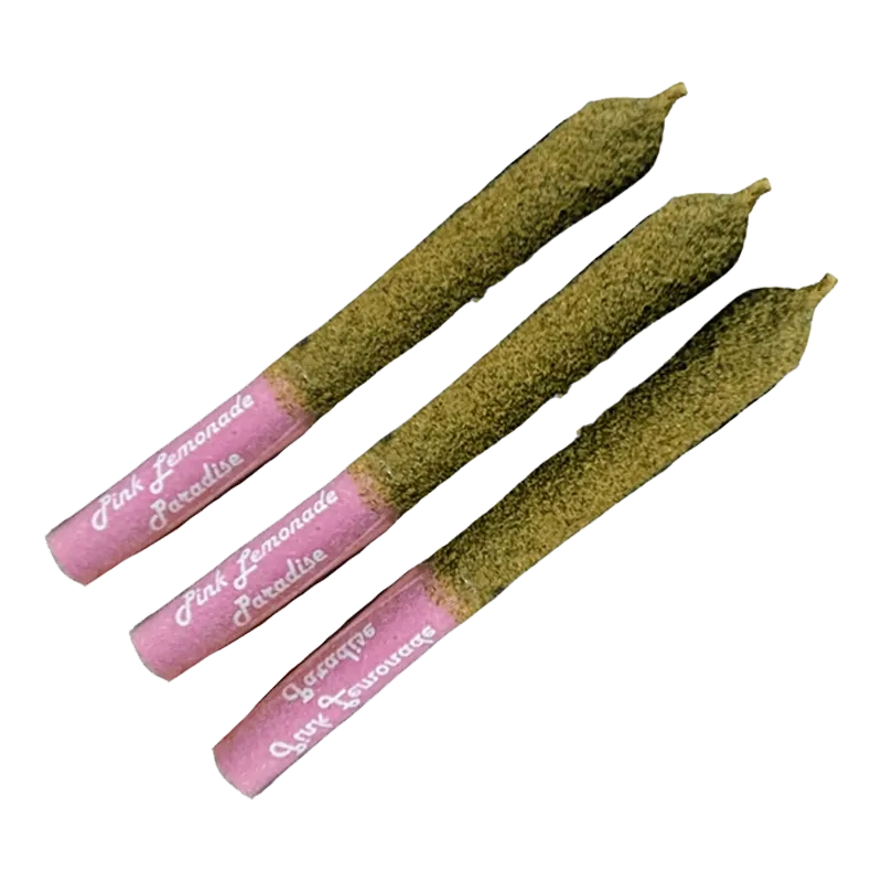 Frootyhooty 1.5 g Pink Lemonade Live Rosin & Liquid Diamond + Kief Coated Infused PR 3 x 0.5 g Pre-Rolls