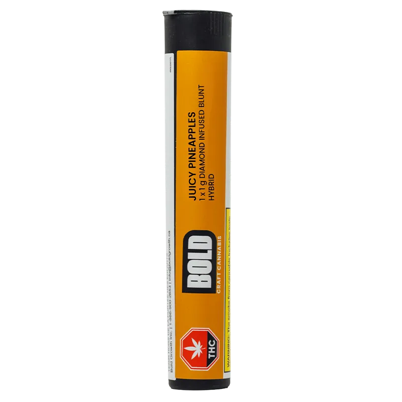 Bold Glazed 1 g Juicy Pineapple Blunt Infused PR 1 x 1 g Pre-Rolls