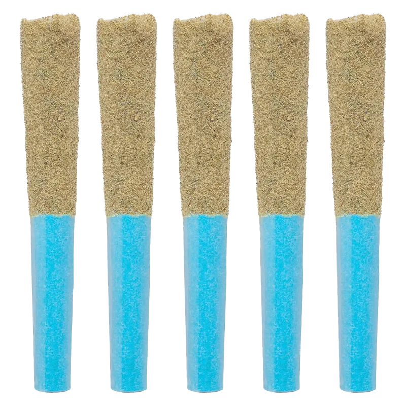 High Stick 2.5 g Blue Line Razz Liquid Diamond Infused PR 5 x 0.5 g Pre-Rolls