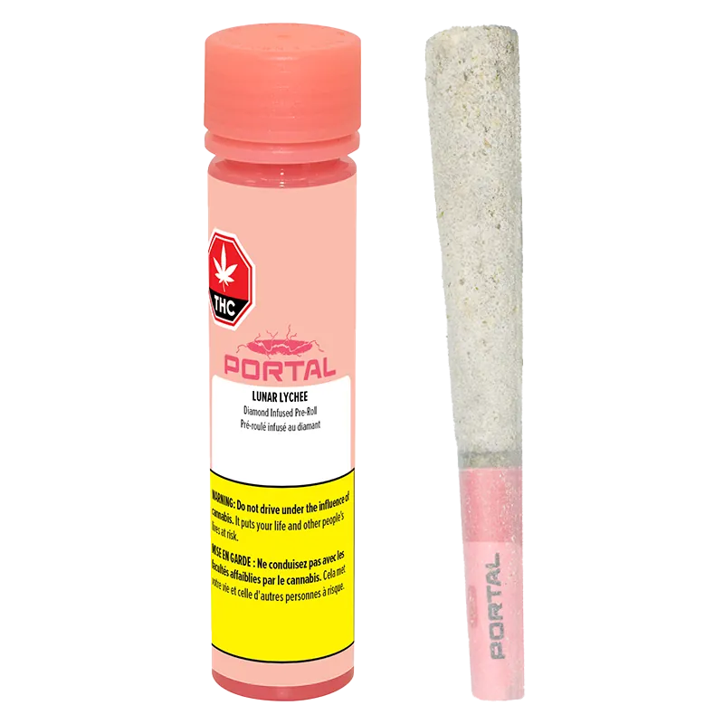 Portal 1 g Lunar Lychee Liquid Diamond Coated Infused PR 1 x 1 g Pre-Rolls