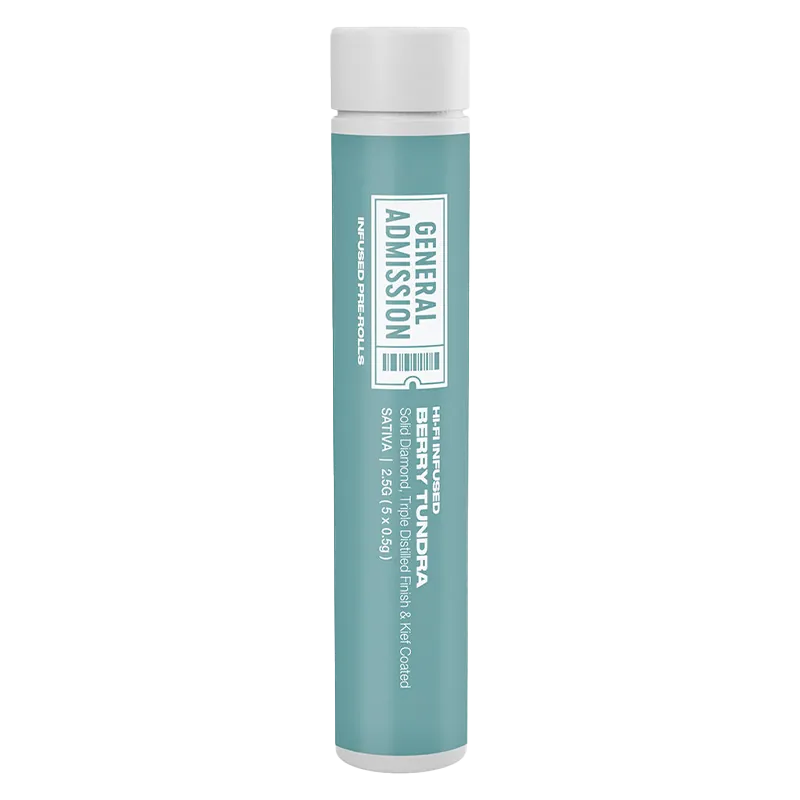 General Admission 2.5 g Berry Tundra Hi-Fi Infused PR 5 x 0.5 g Pre-Rolls