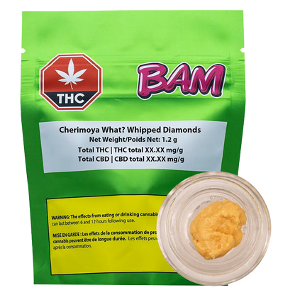 BAM 1.2 g Cherimoya What Whipped Diamonds Concentrates