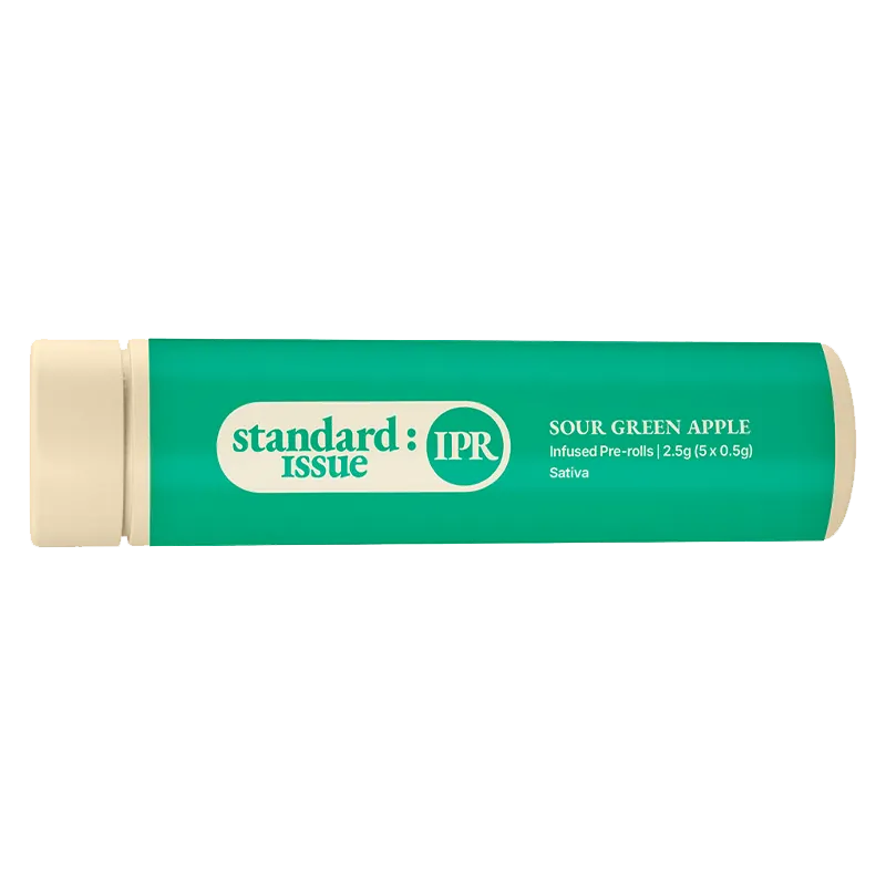 Standard Issue 2.5 g Sour Green Apple Infused PR 5 x 0.5 g Pre-Rolls